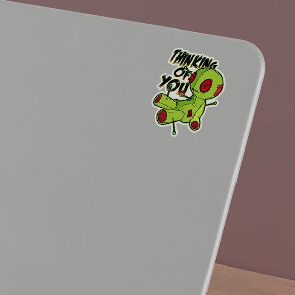 3pc - Thinking of You Voodoo Doll Sticker Decal Pack – Tumbler, Laptop - Picture 5 of 8